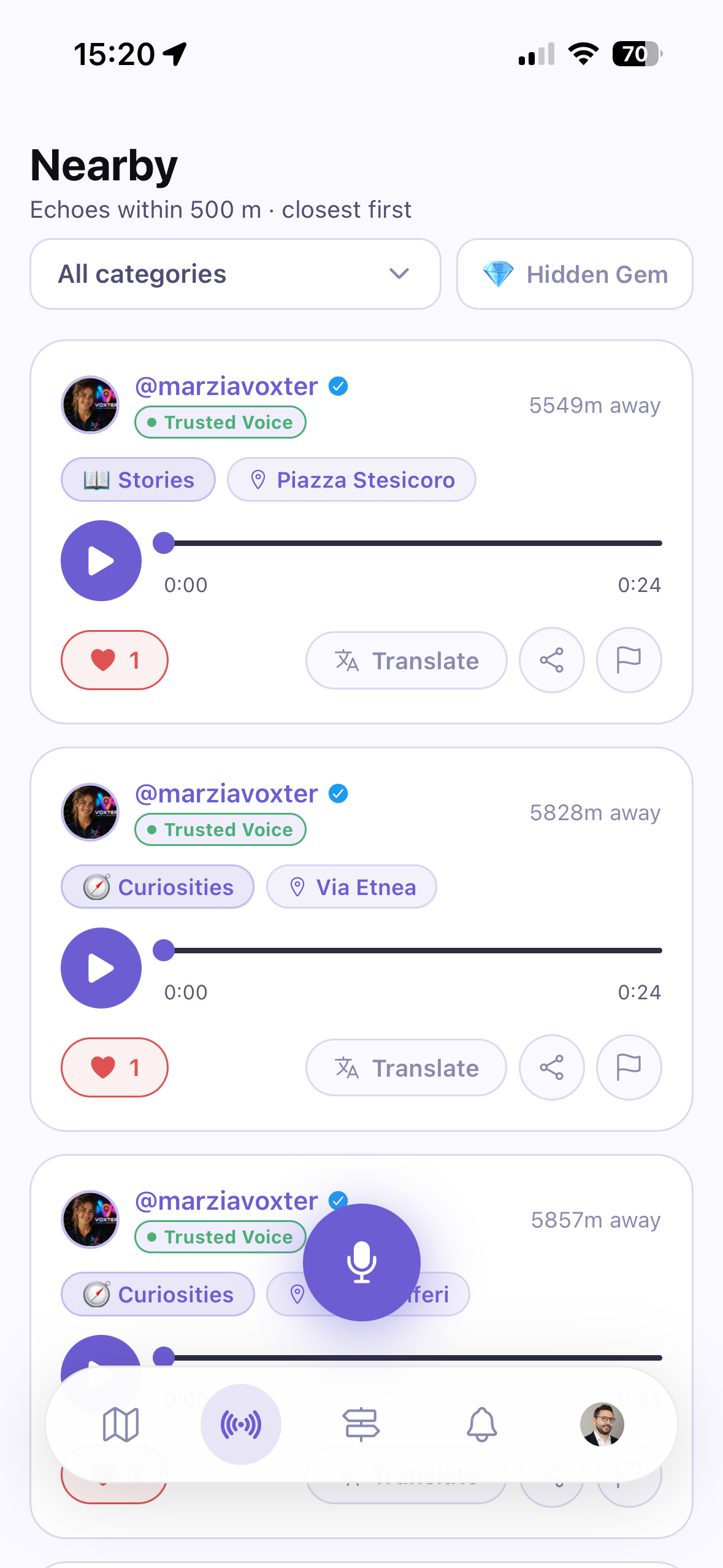 Echo list